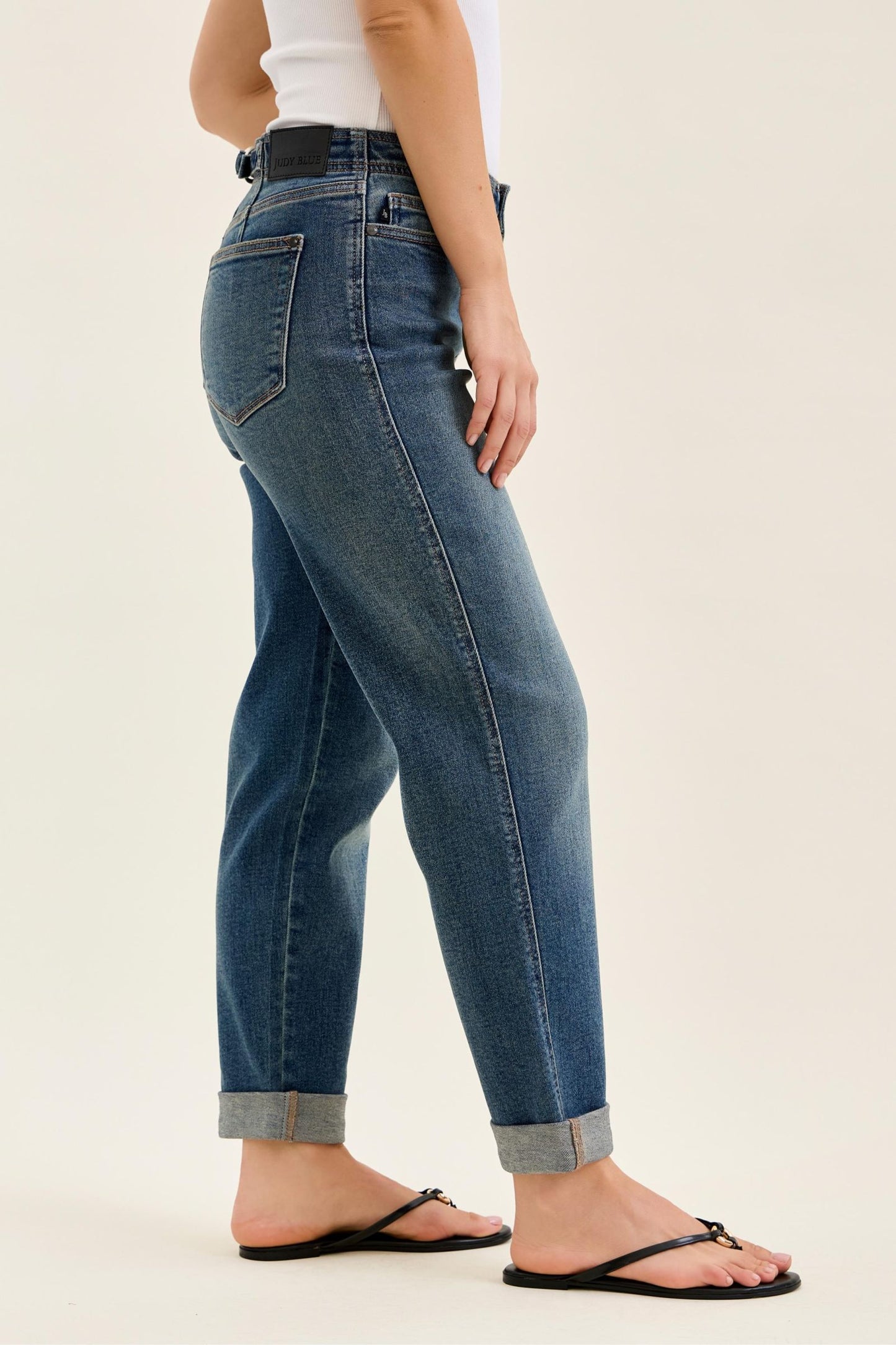 Boyfriend w/ Adjustable Back Tab + Hollywood WB Judy Blue