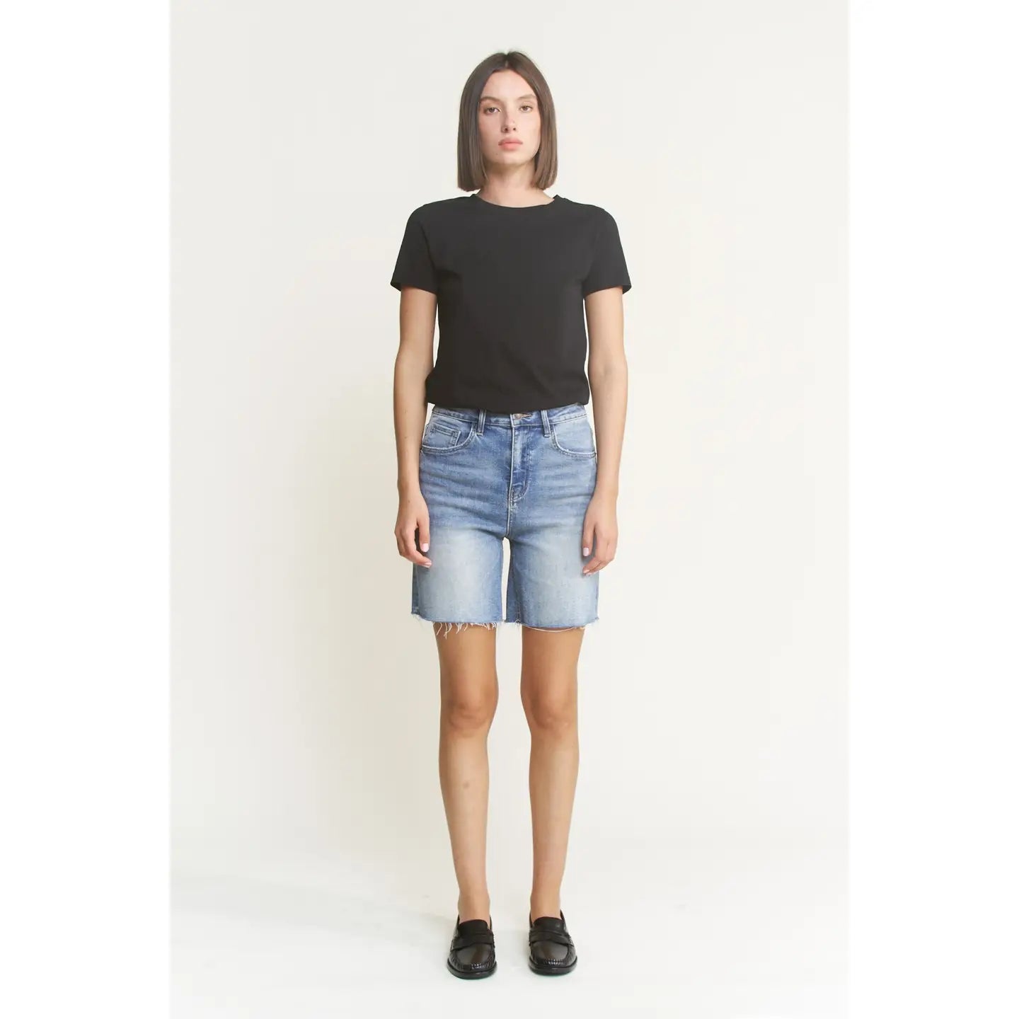 Mica Vintage Raw Hem Bermuda