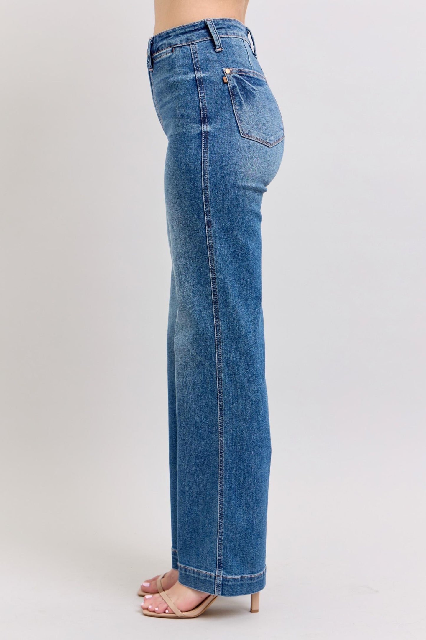 Contrast Thread Straight Judy Blue