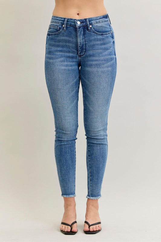 Skinny Tummy Control Shield Back Pkts Judy Blue 👖