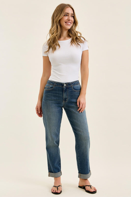 Boyfriend w/ Adjustable Back Tab + Hollywood WB Judy Blue