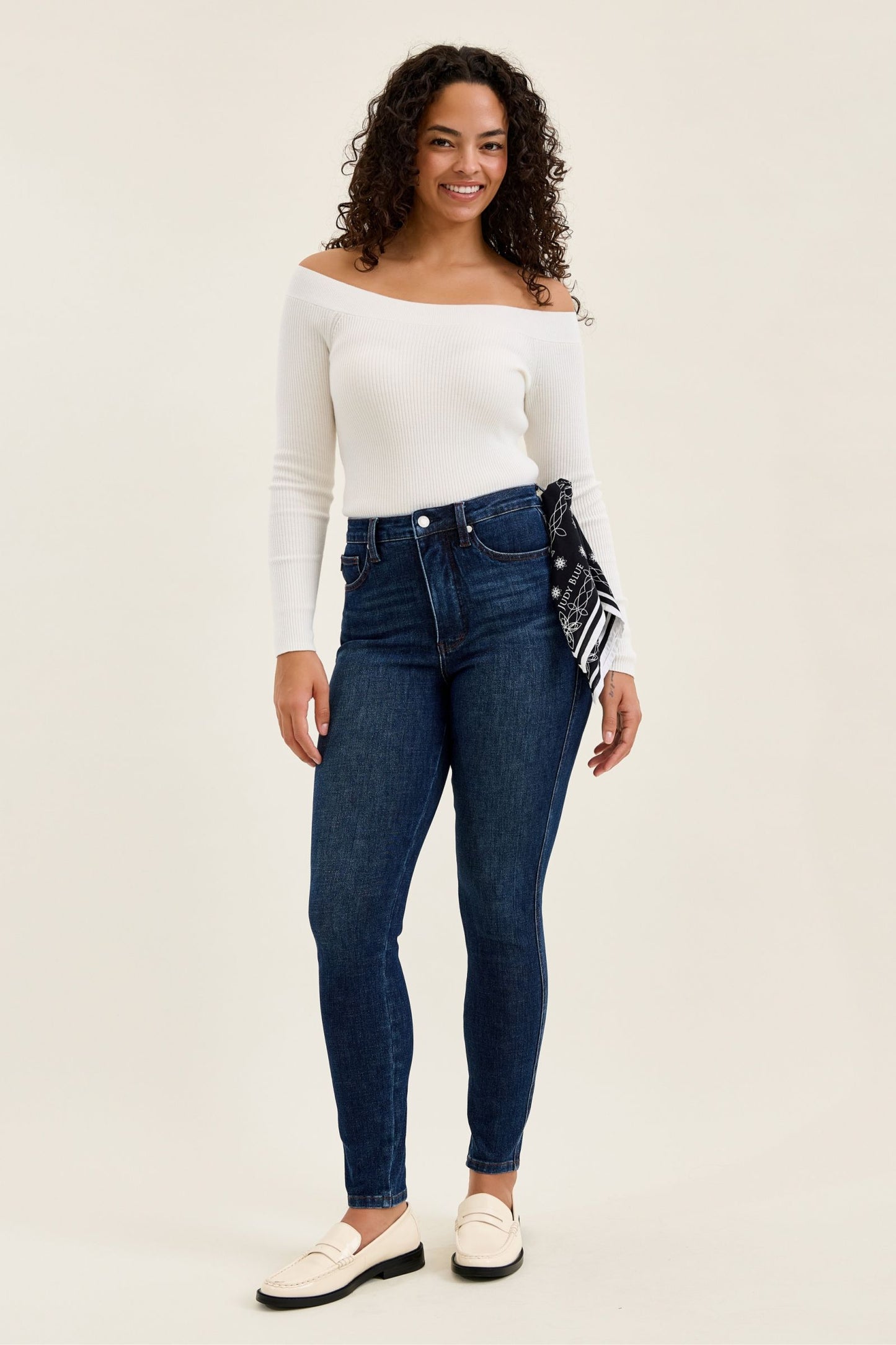 SIENNA Skinny w/ Bandana Loop Judy Blue