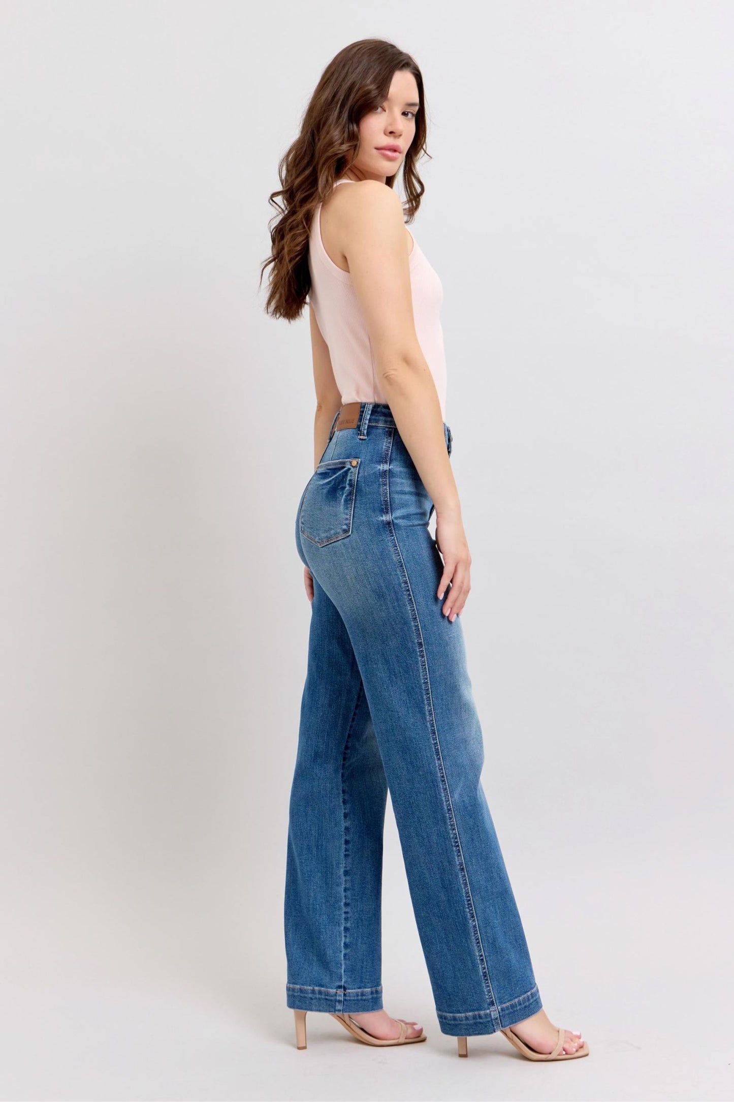 Contrast Thread Straight Judy Blue