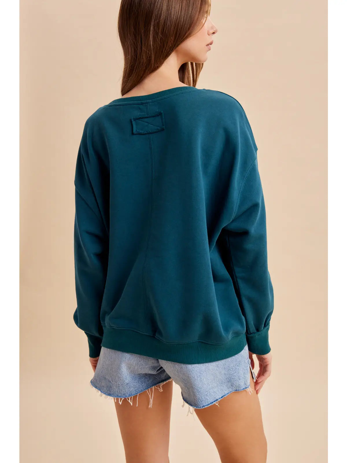 Embroidered Duck Pullover (Heritage Green)