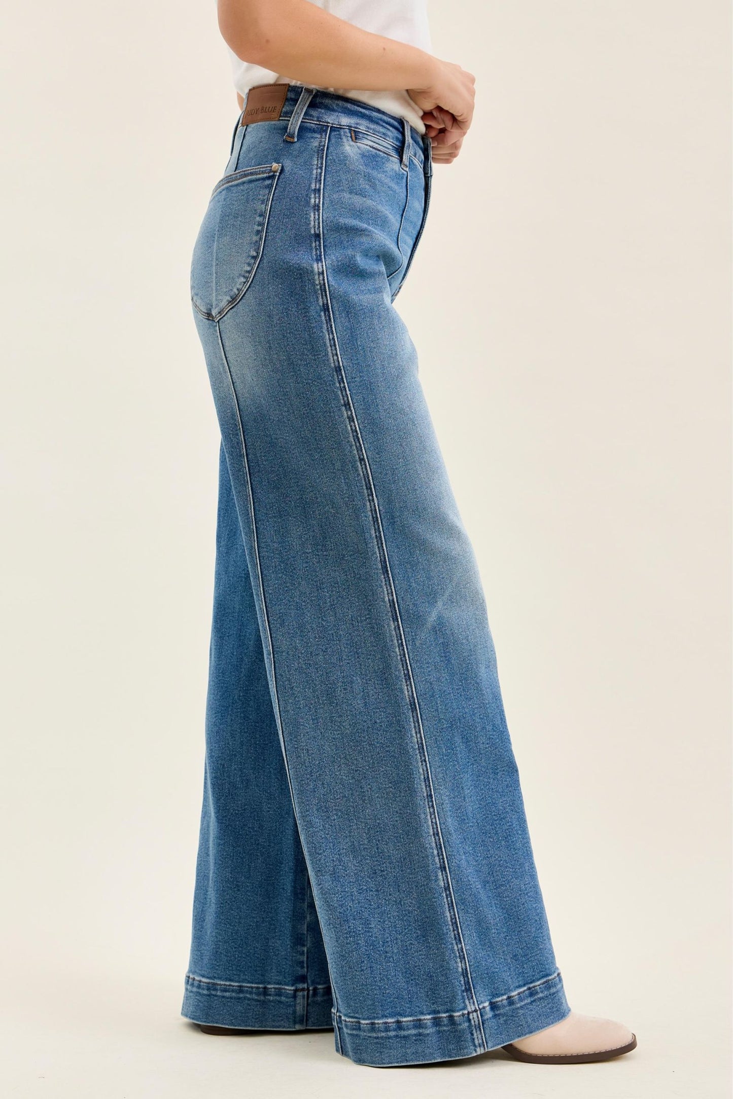 LIZA Palazzo w/ Shield Pockets Judy Blue (Long Inseam)