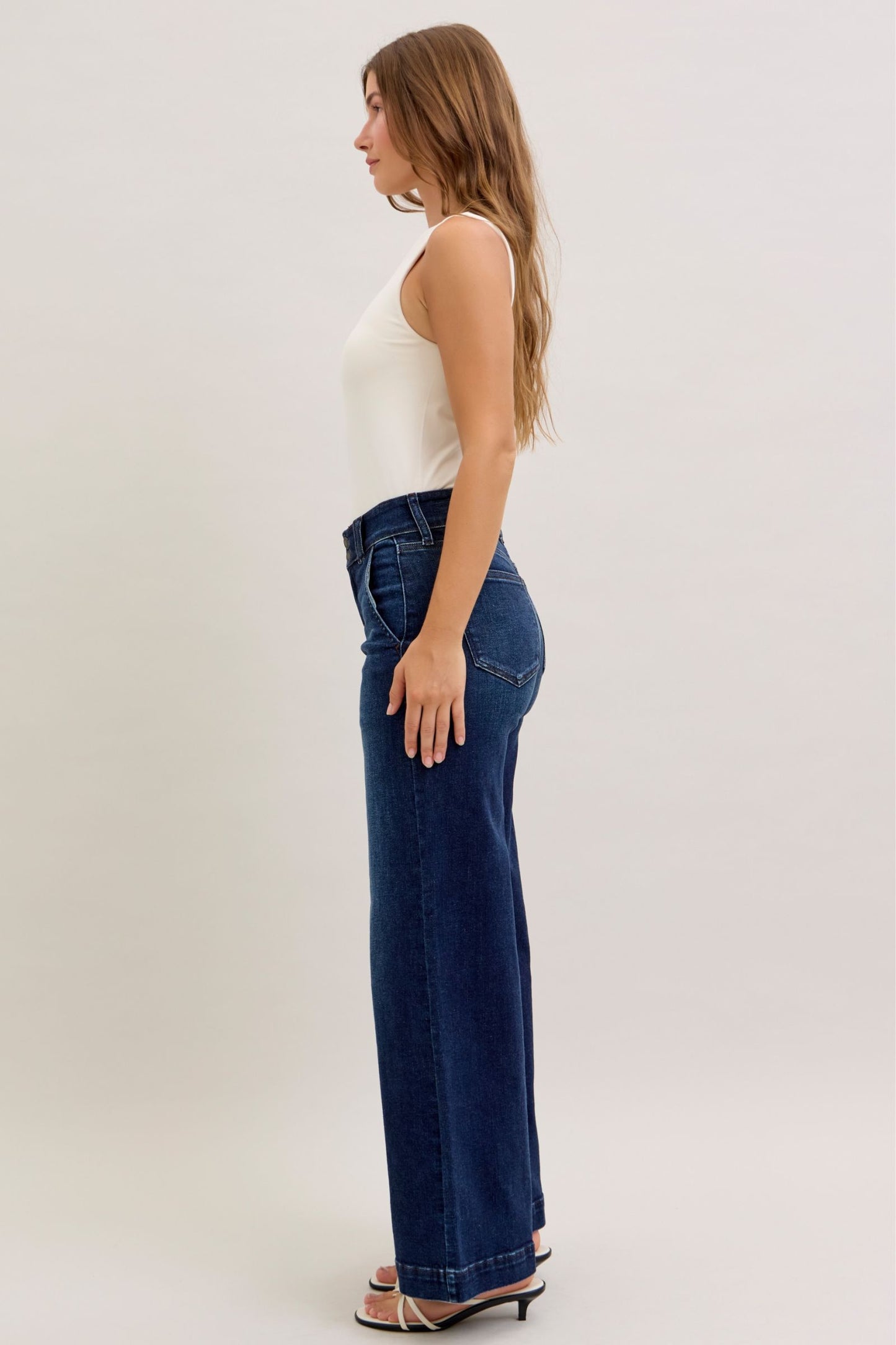 Trouser Wide Leg Judy Blue (Short Inseam)