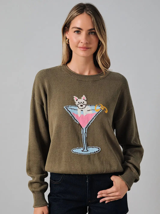Schnauzer Dog Martini Sweater 🤎