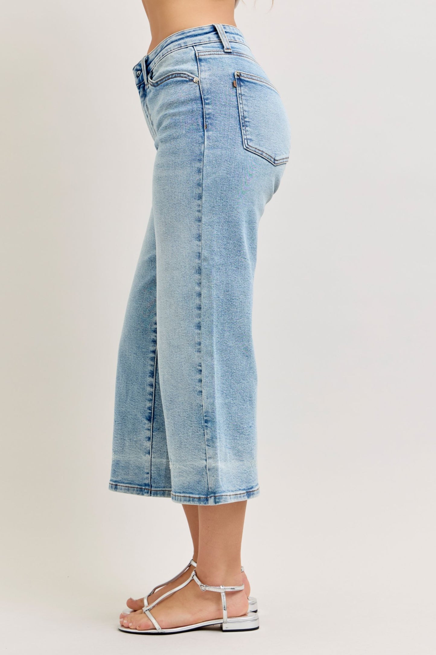 Midrise Wide Crop Judy Blue