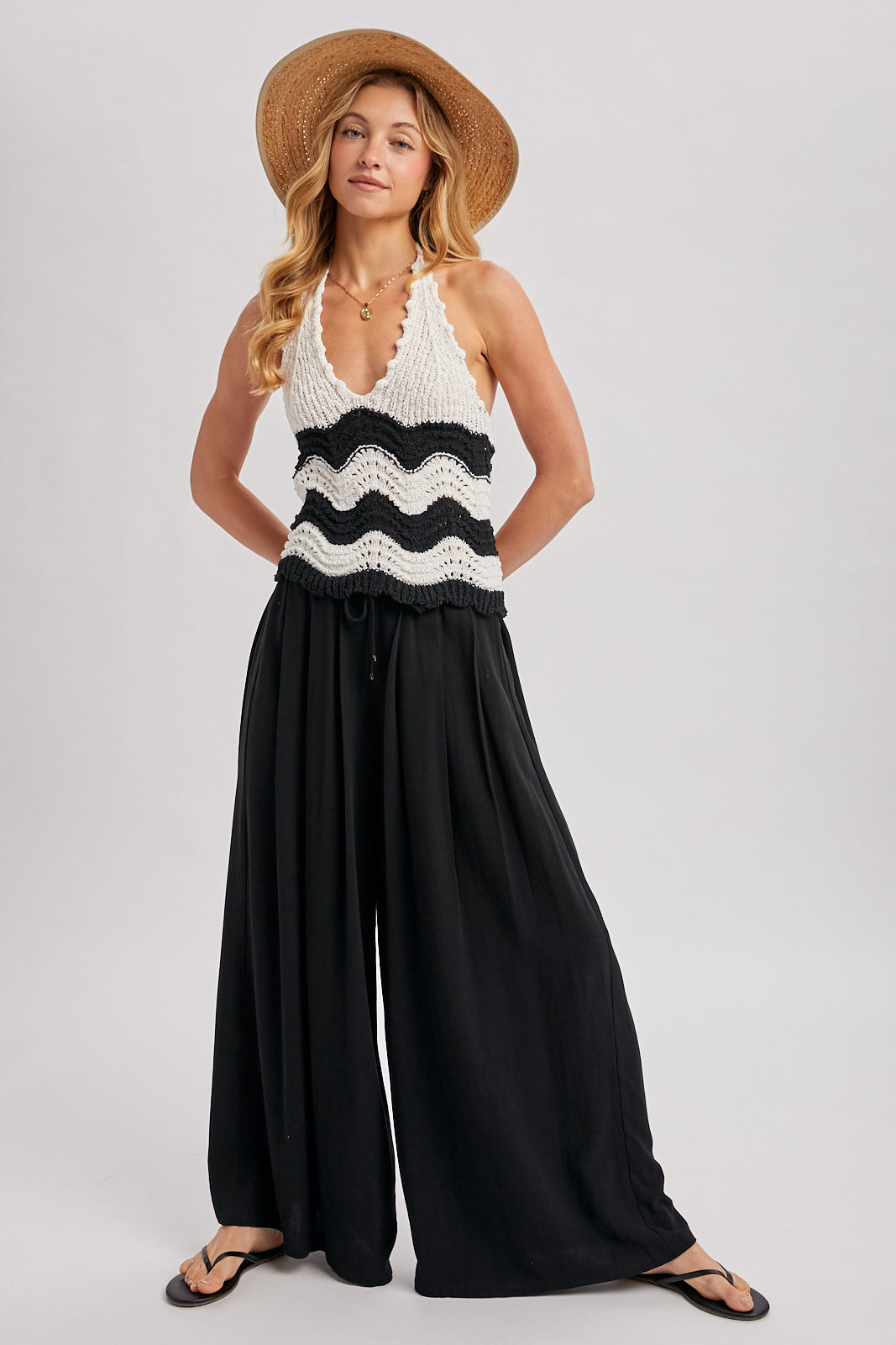 Drawstring Palazzo Pants 🖤
