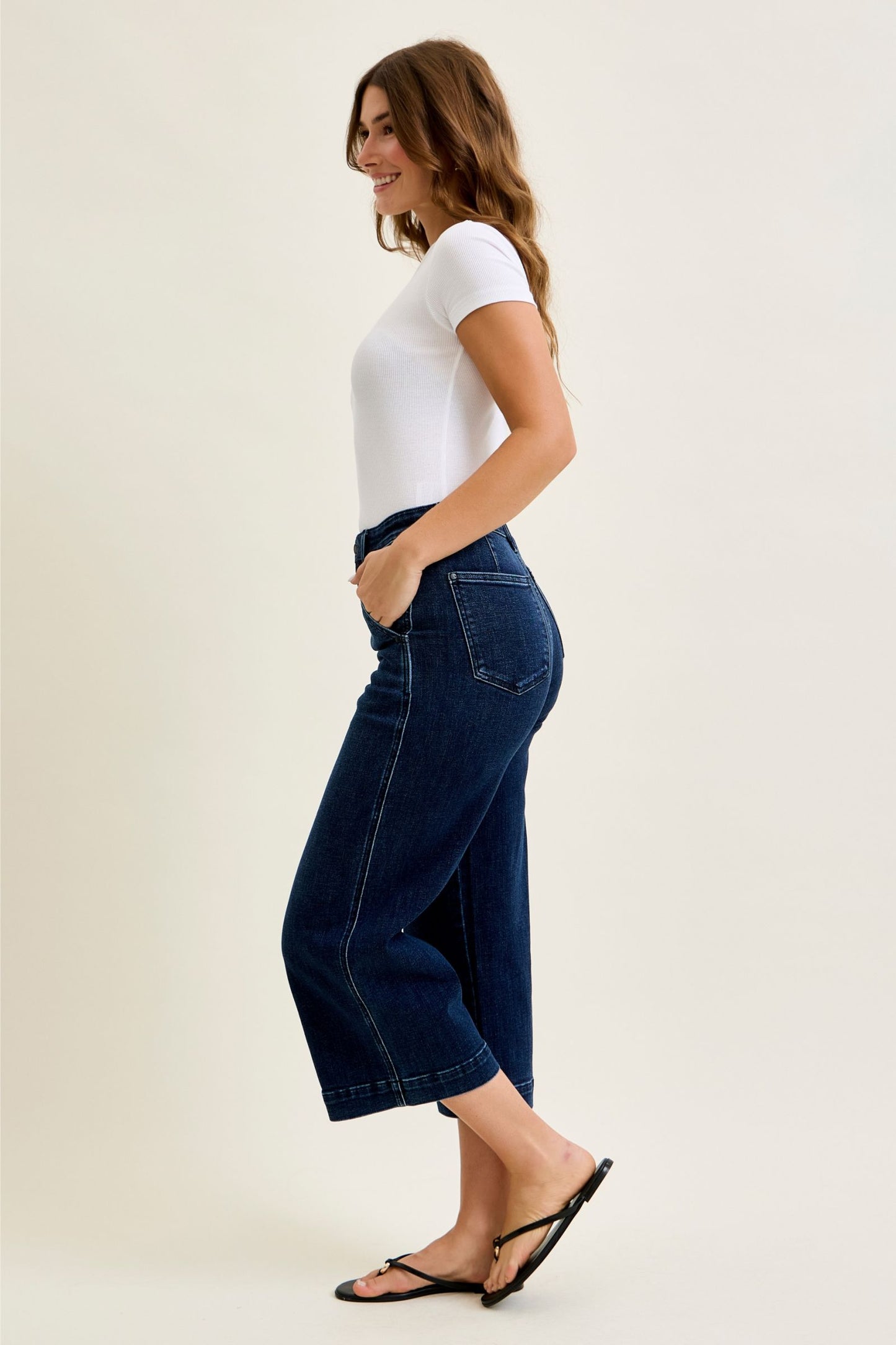 Ankle Wide Trouser Judy Blue