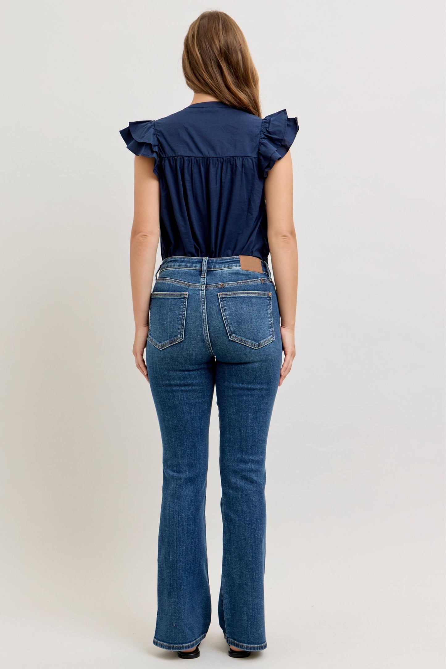 Bootcut Cell Phone Back Pkt & SLIT Judy Blue