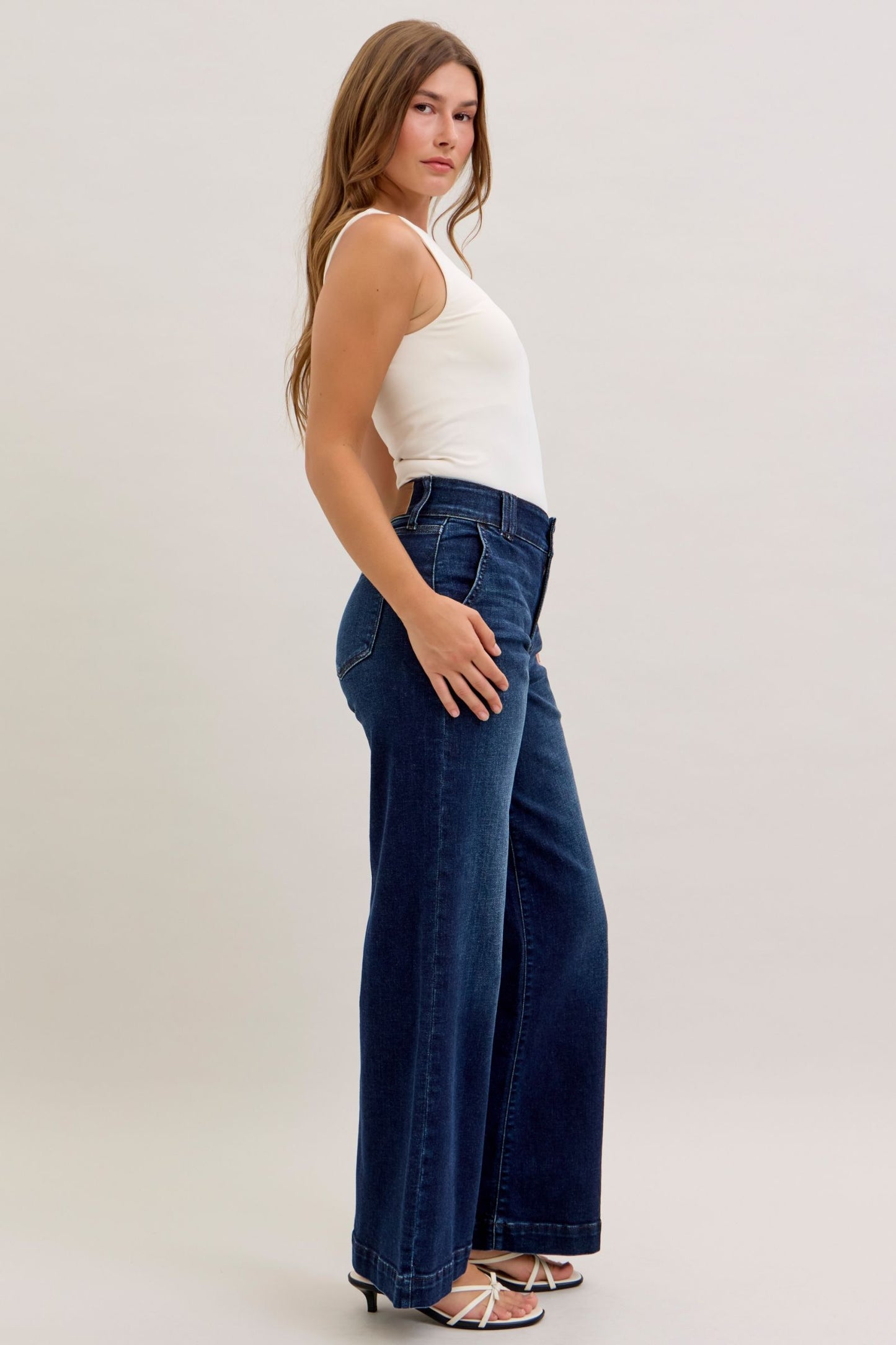 Trouser Wide Leg Judy Blue (Short Inseam)