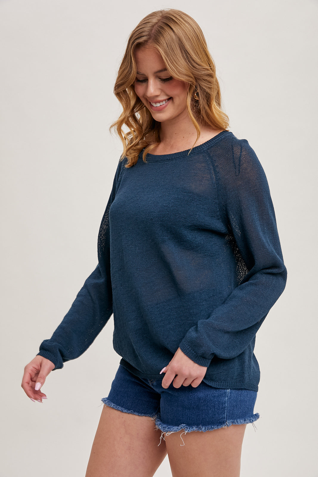 Spring Sheer Knit Sweater 💙