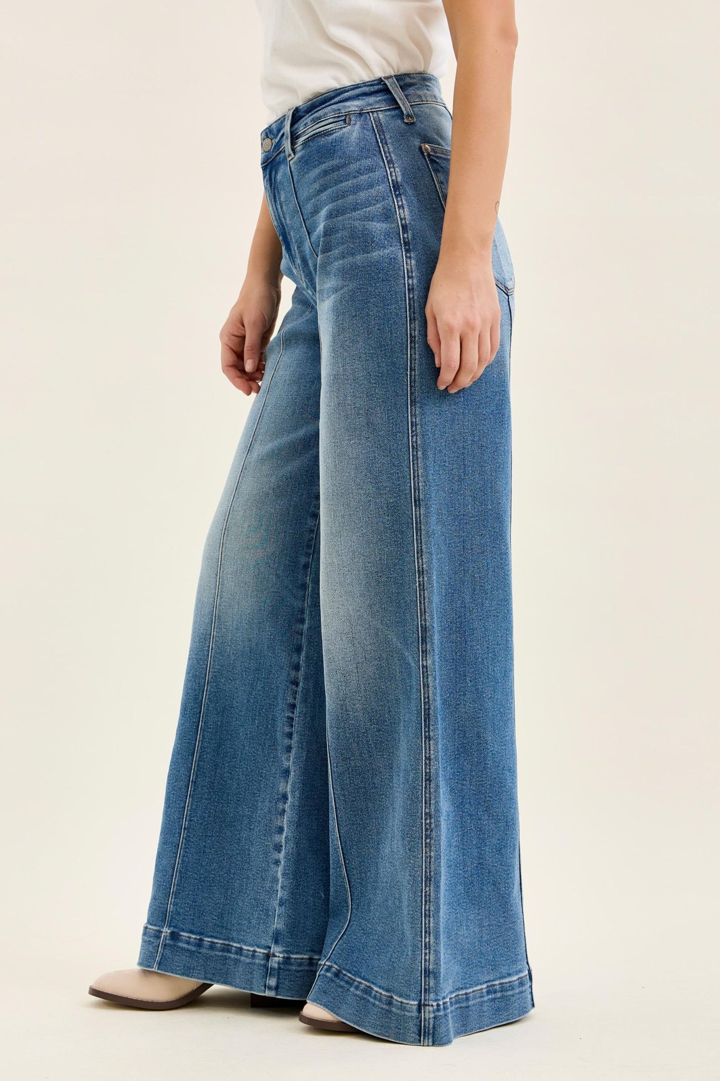 LIZA Palazzo w/ Shield Pockets Judy Blue (Long Inseam)