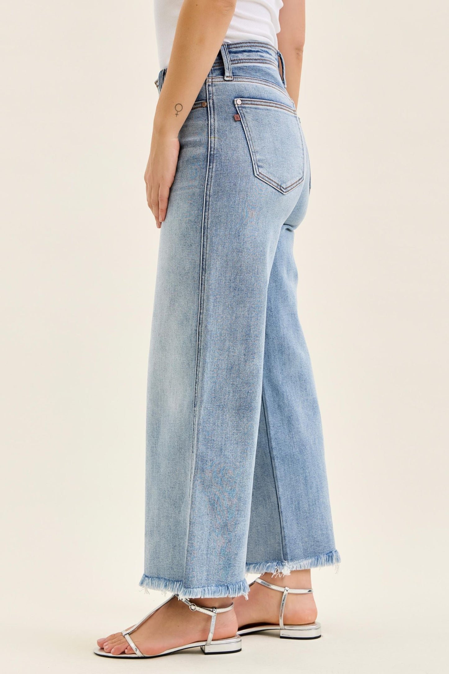 Ankle Wide Leg + Hollywood WB + Fray Hem Judy Blue
