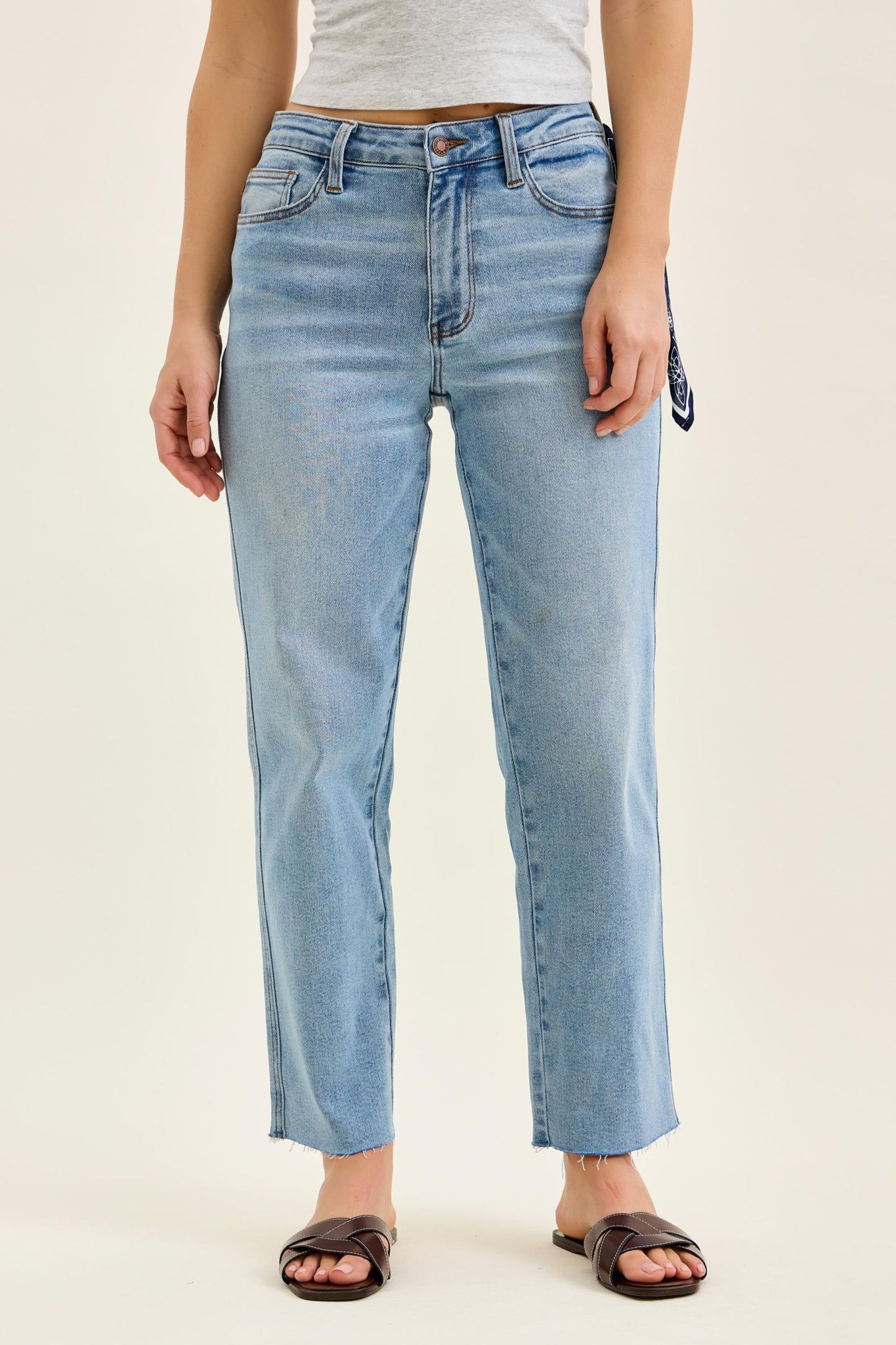 Ankle Straight w/ Bandana Loop Judy Blue