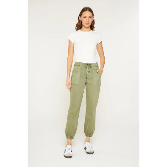 Mica High Rise Jogger Crop (Olive)