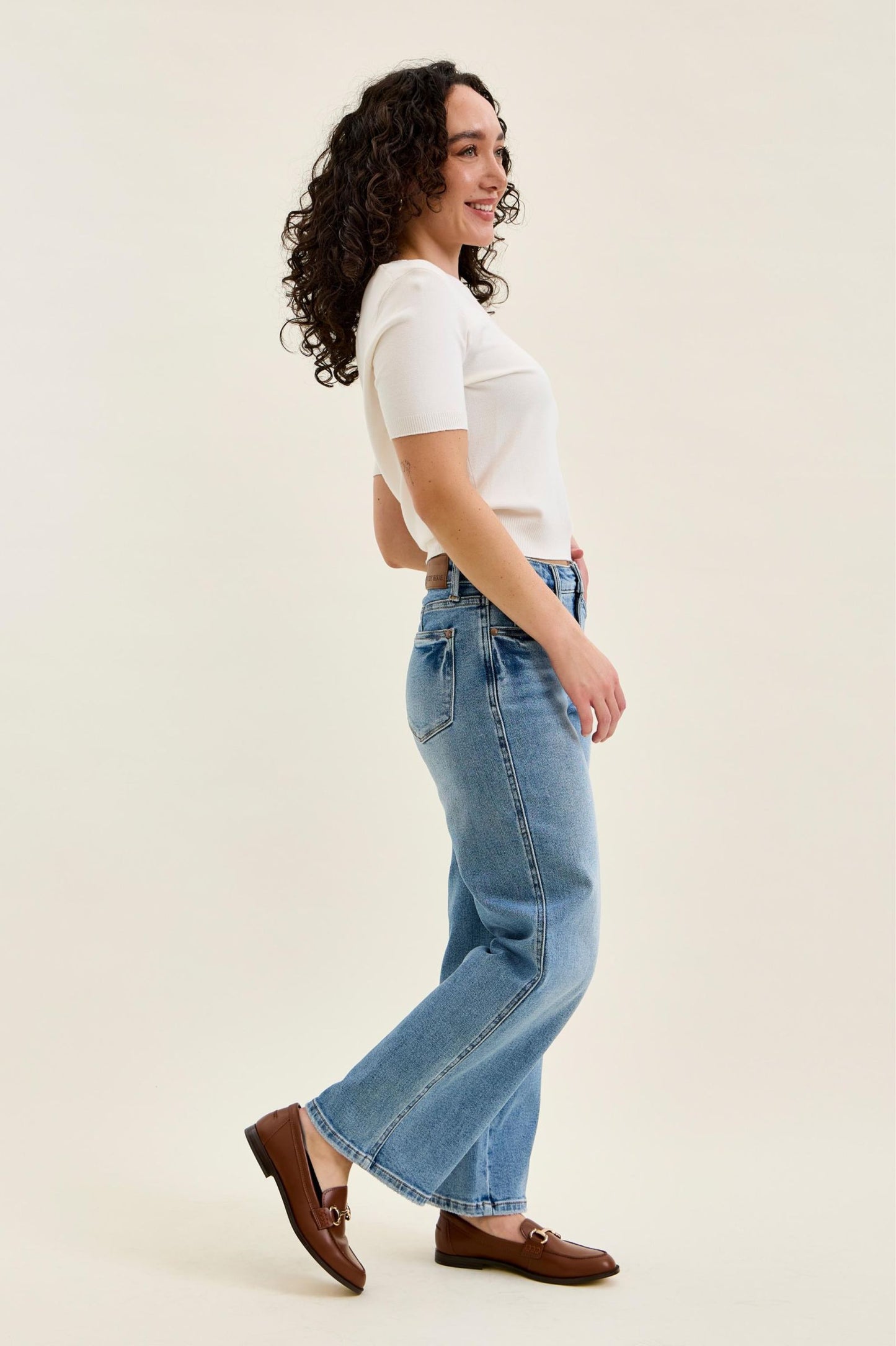 Petite Tummy Control Vintage Wash Straight Judy Blue