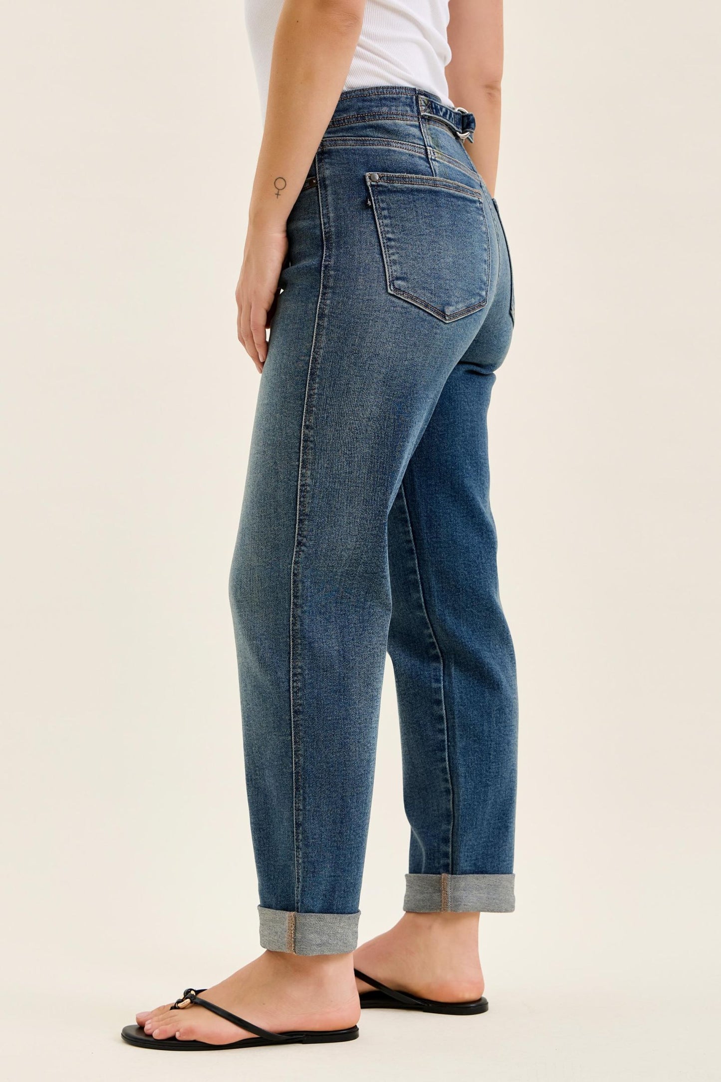 Boyfriend w/ Adjustable Back Tab + Hollywood WB Judy Blue
