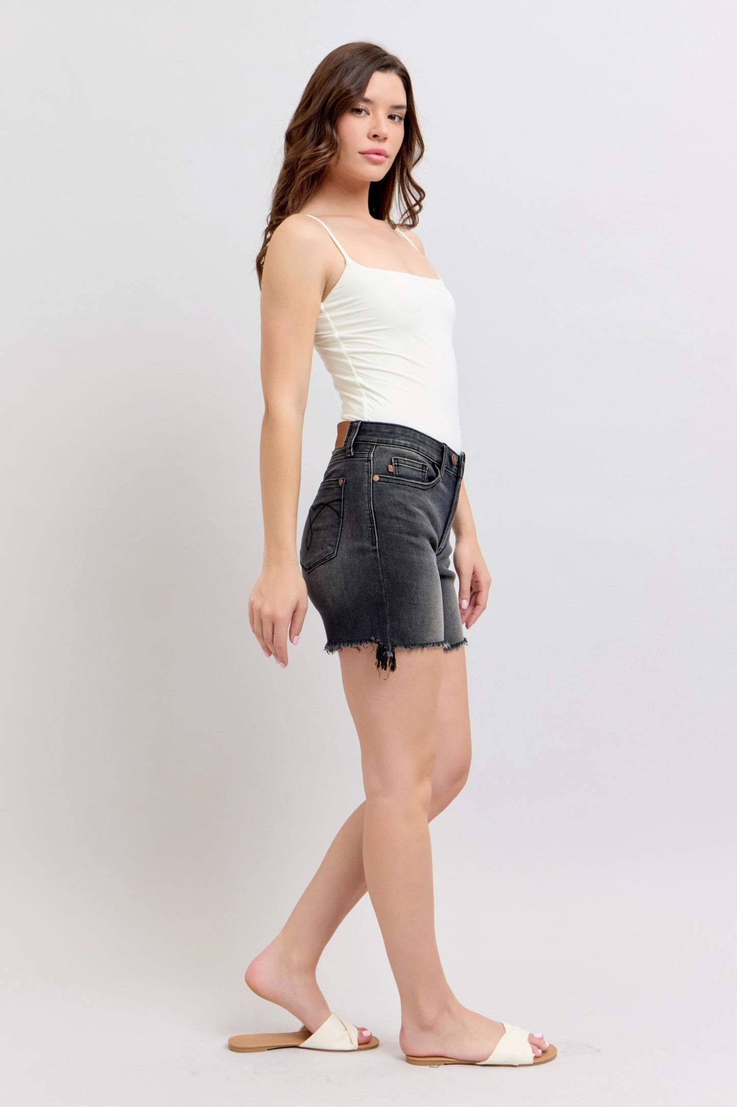 2 Button Dad Judy Blue Shorts