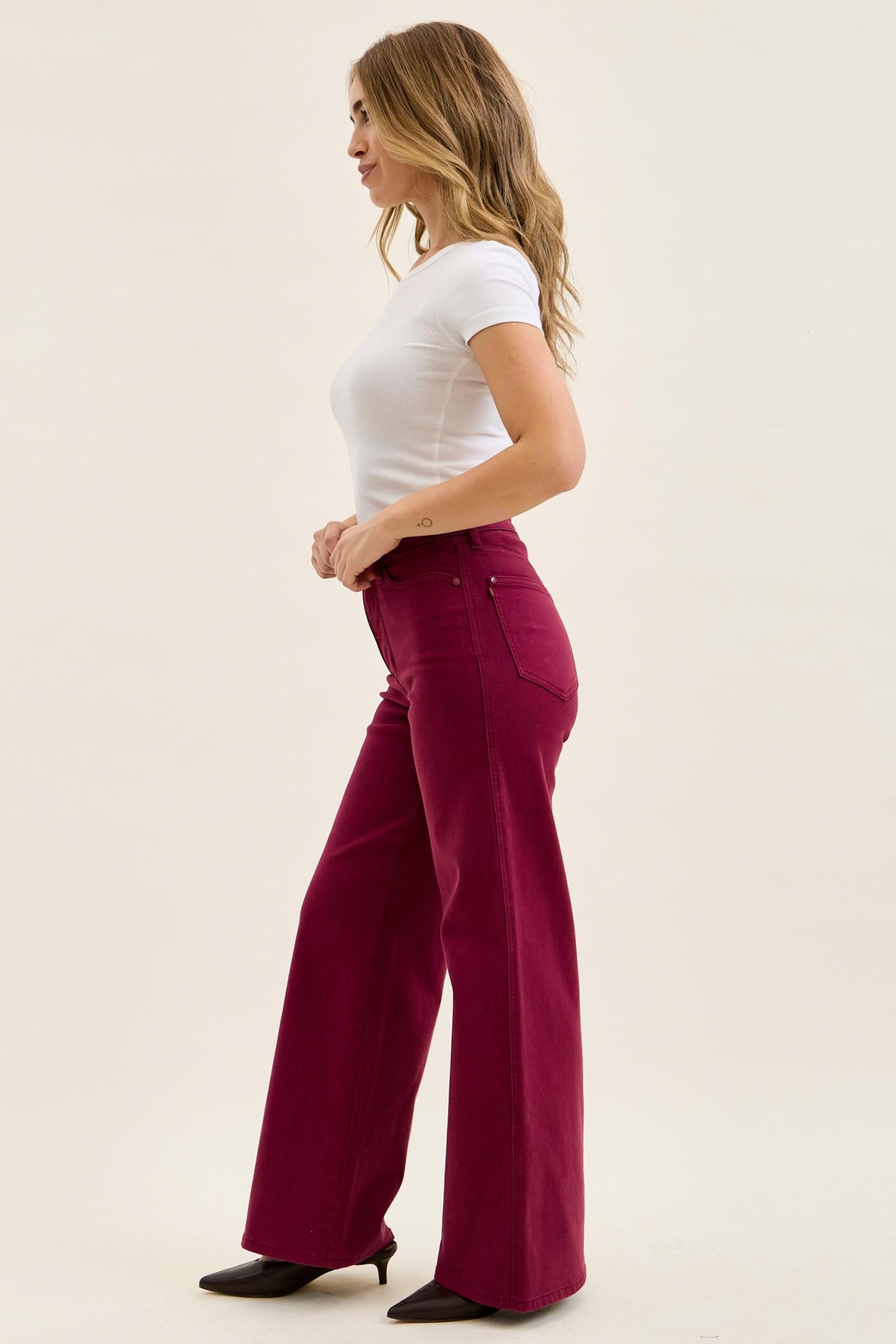 Retro Wide Boysenberry Judy Blue
