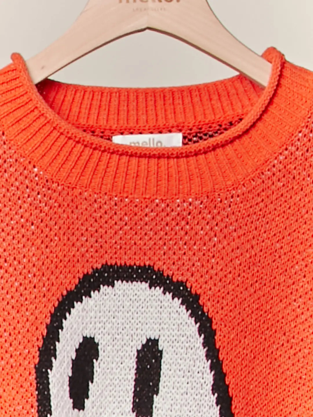 Halloween Spooky Face Ghost Knit 🧡