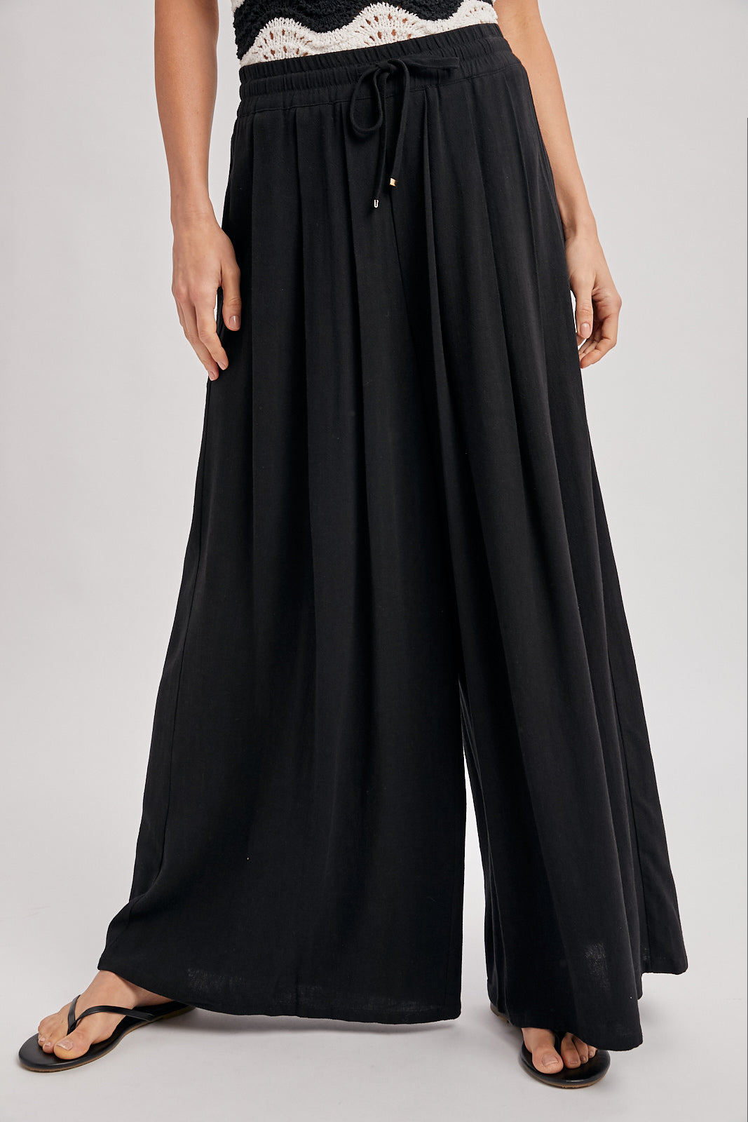 Drawstring Palazzo Pants 🖤