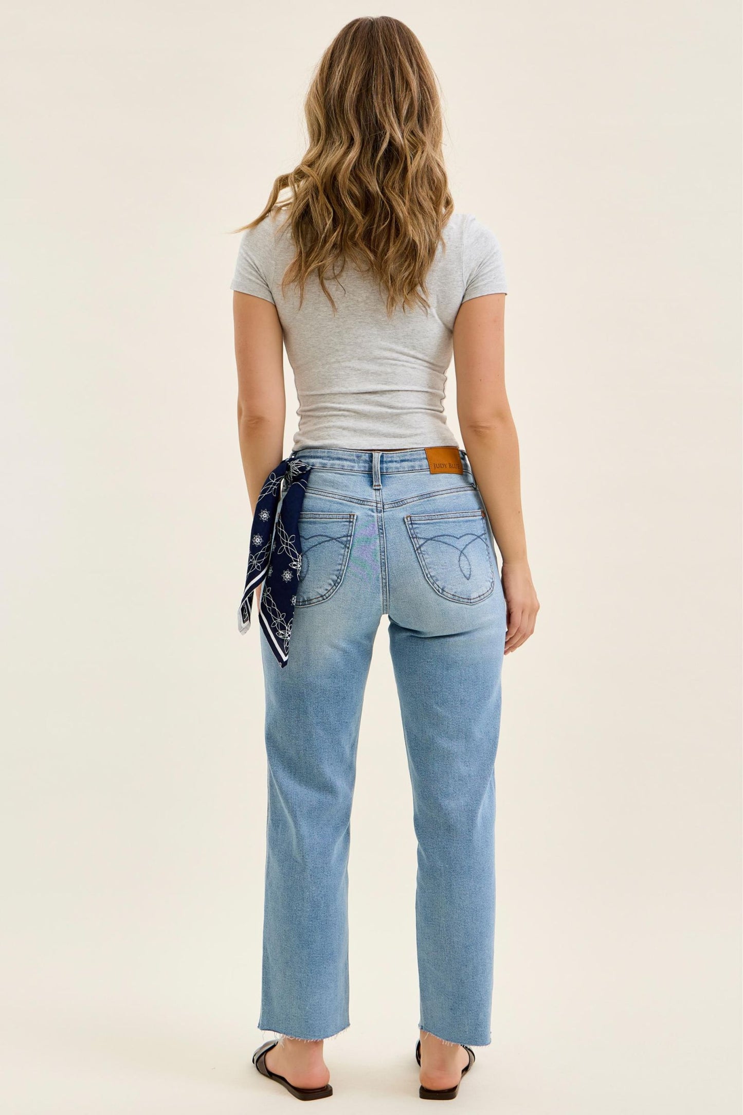 Ankle Straight w/ Bandana Loop Judy Blue