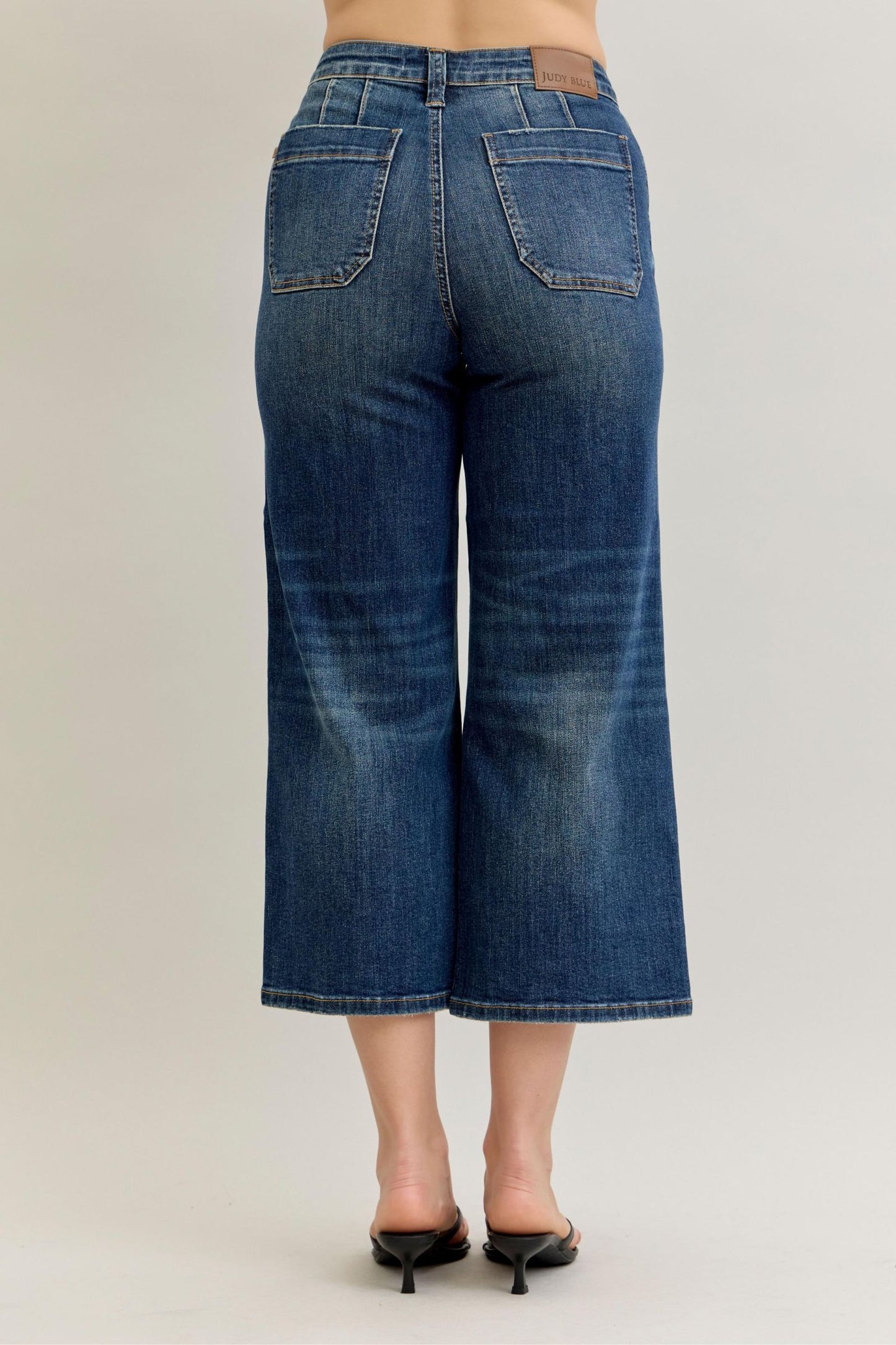 Wide Crop Utility & Patch Pocket Judy Blue