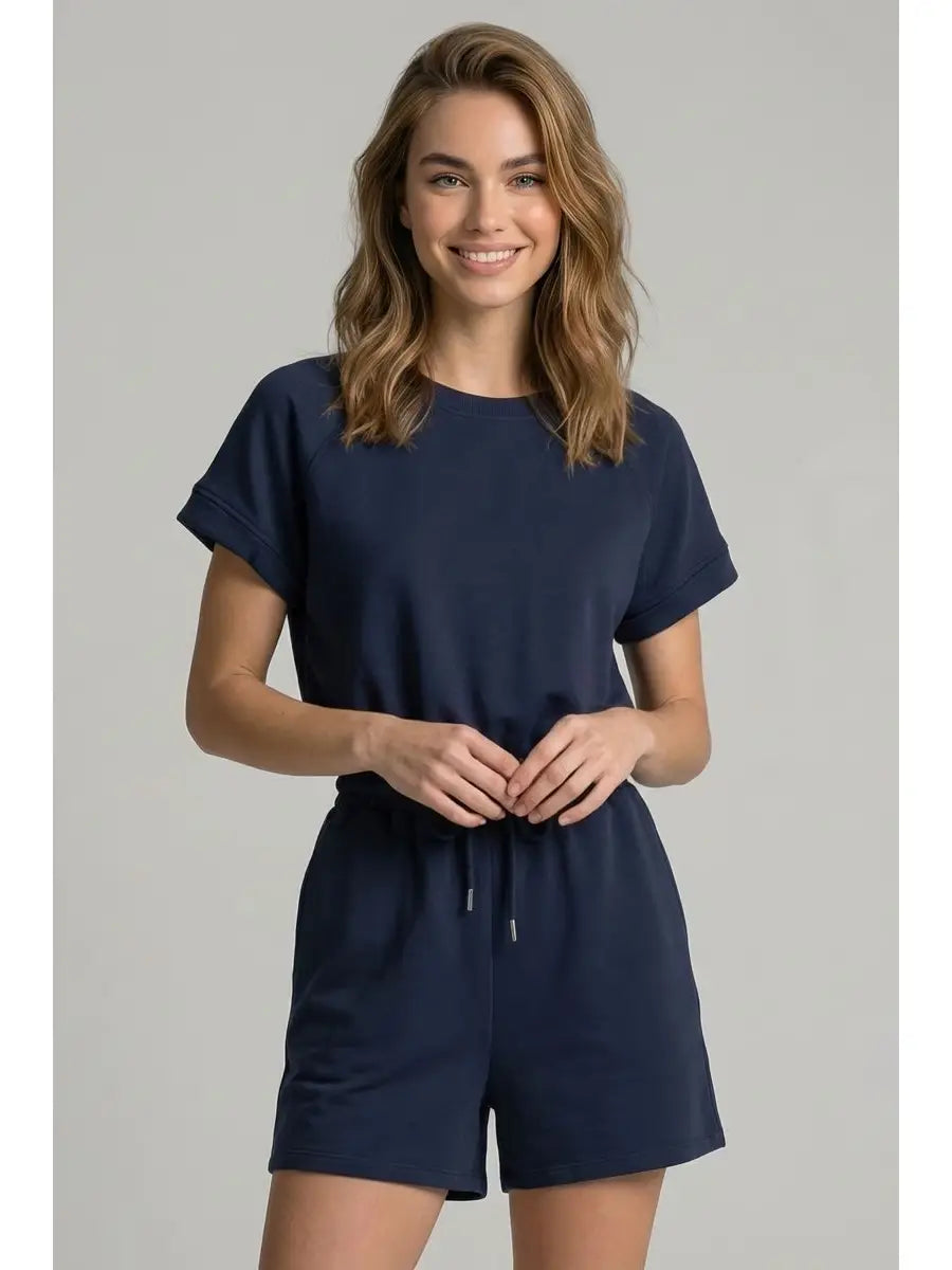 Buttery Soft Brushed Modal Back-Cutout Romper ✨