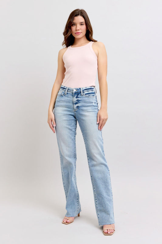 Light Wash Judy Blue Dad Jean ✨