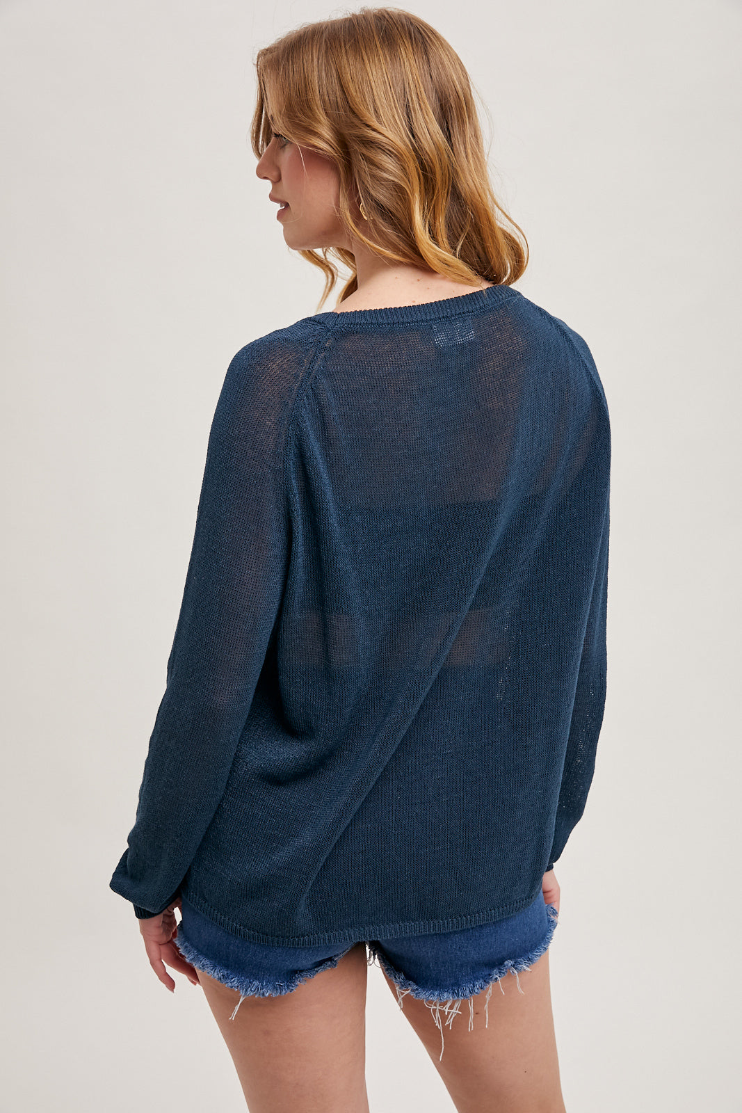 Spring Sheer Knit Sweater 💙
