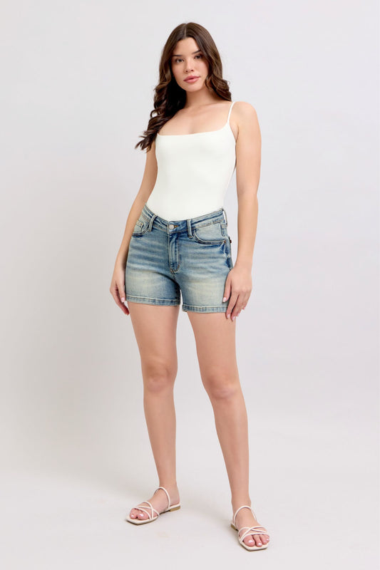 V-Front Vintage Wash Judy Blue Shorts