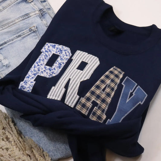 Navy Pray Sweatshirt 💙