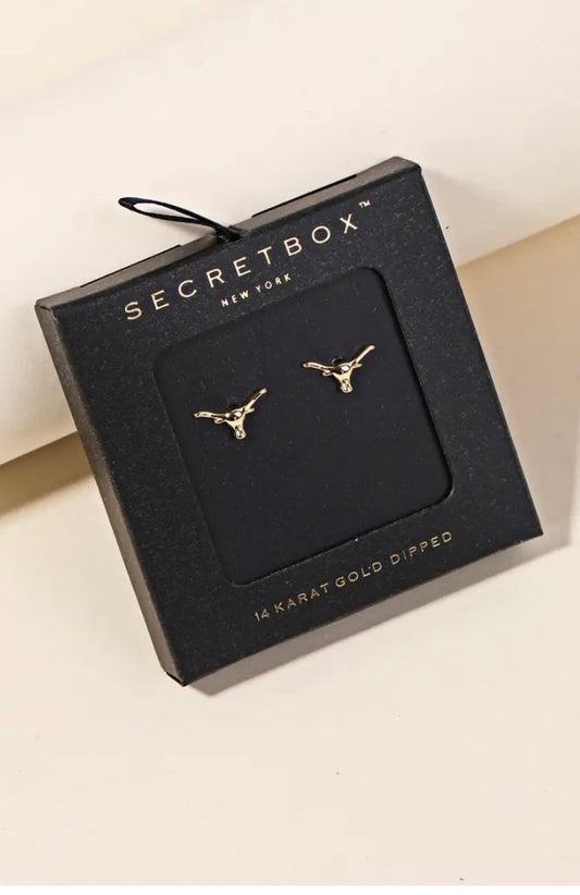 Longhorn Stud Earrings ✨