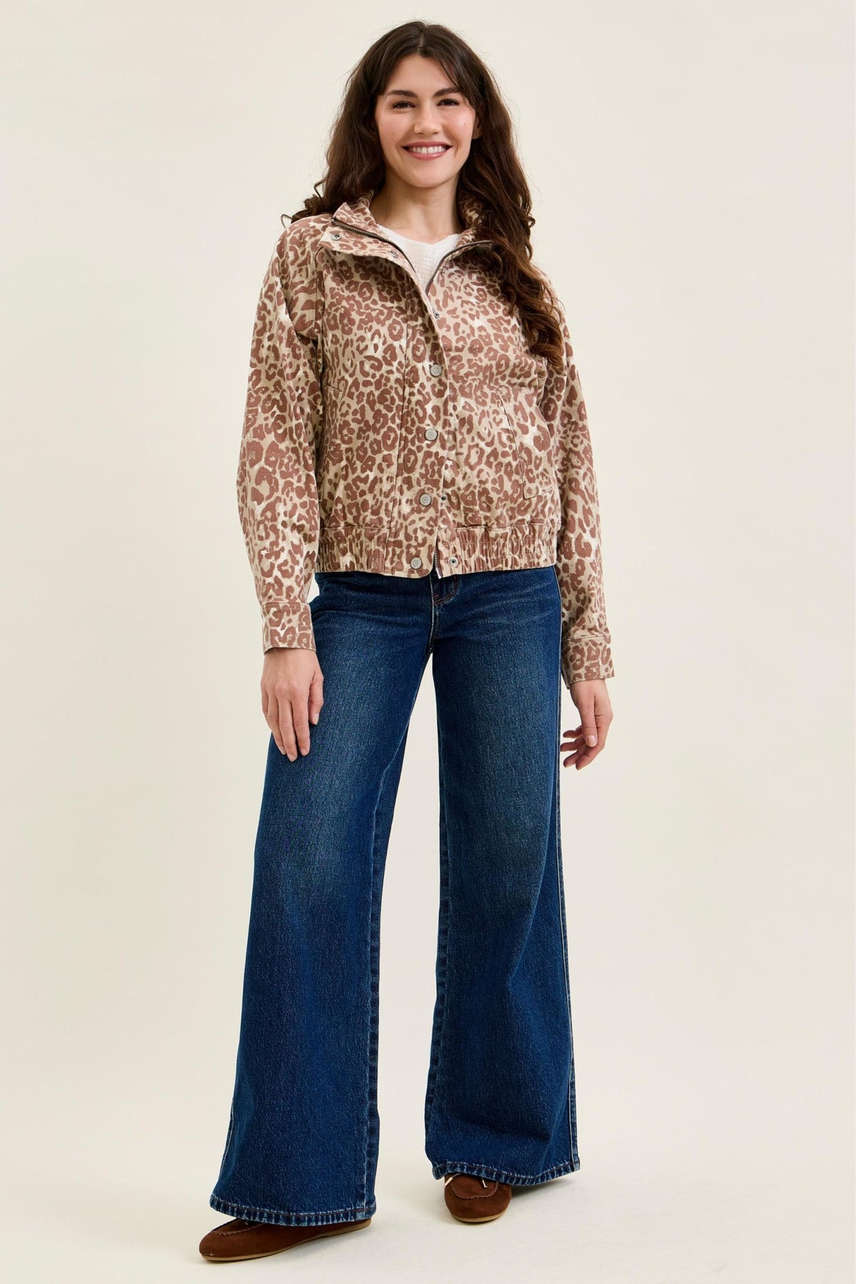 Winter Leopard Bomber Jacket Judy Blue 🤎