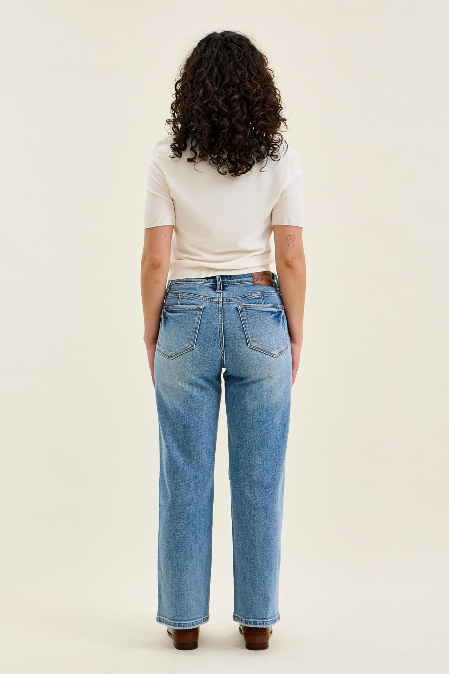 Petite Tummy Control Vintage Wash Straight Judy Blue