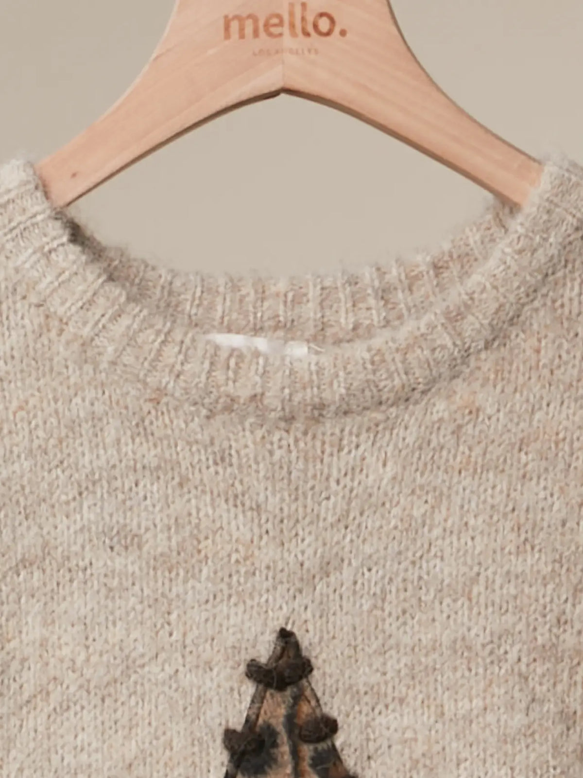 Bold Star Detail Knit Sweater