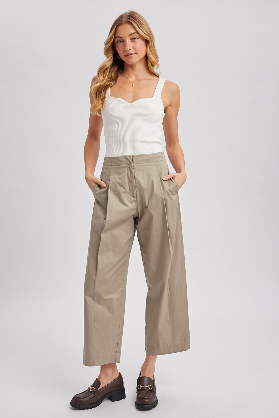 Sweetheart Neck Tank (Ivory)