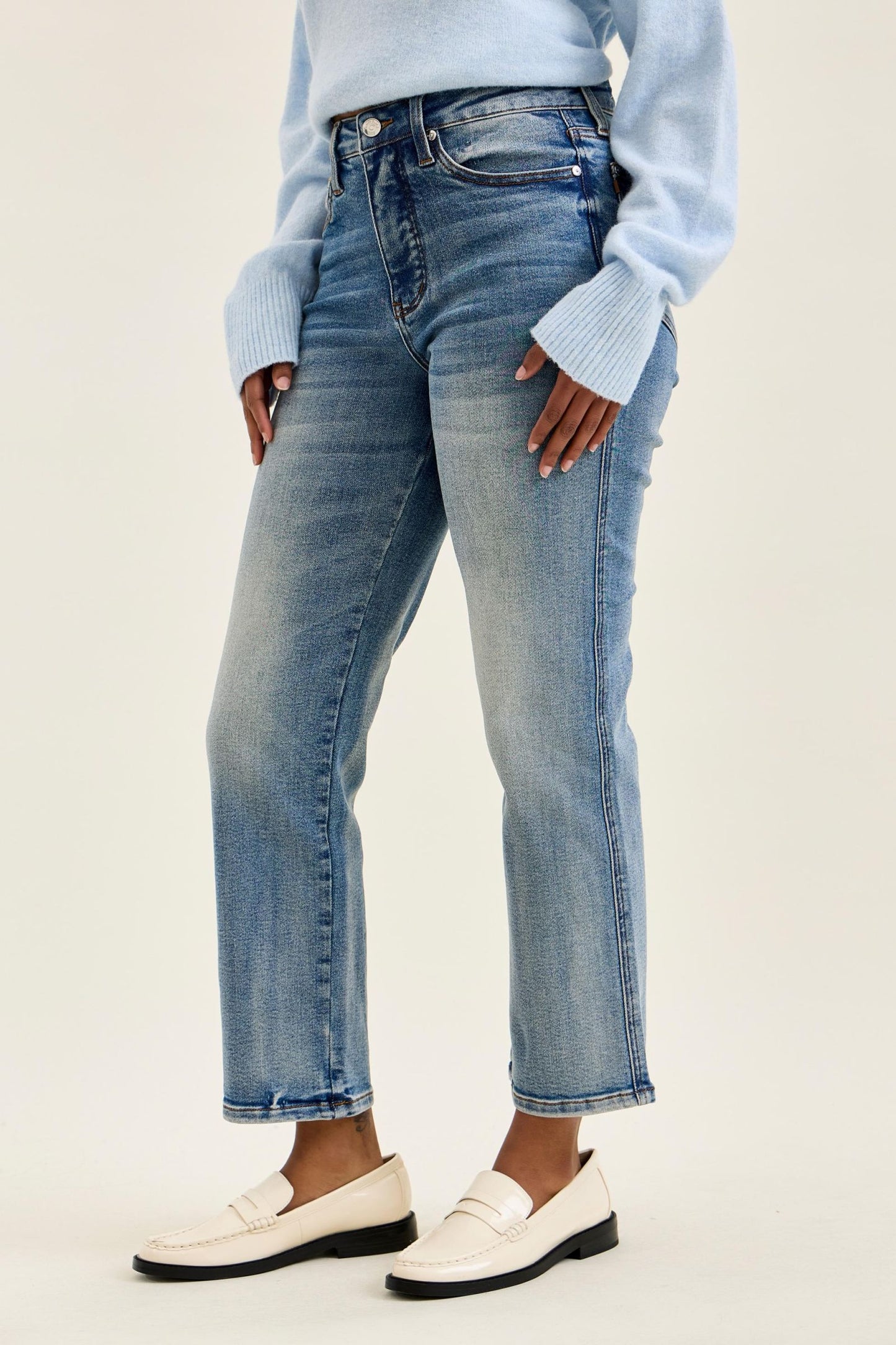 PEGGY Ankle Straight Break Through Blue Judy Blue