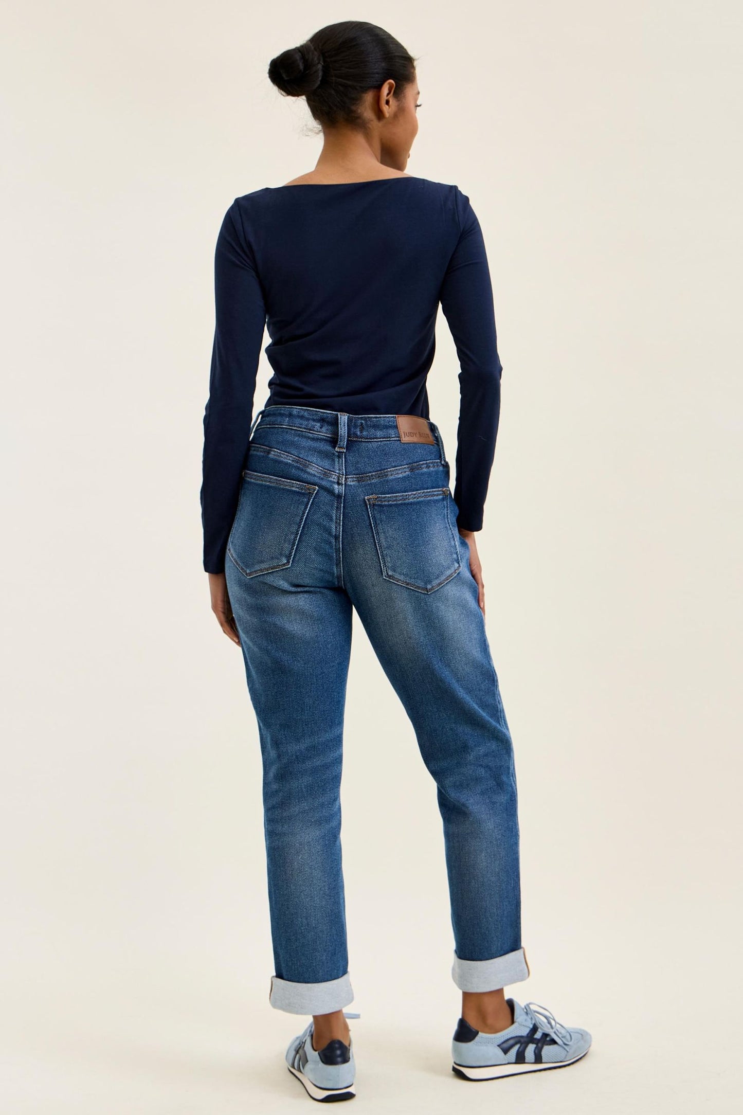 BILLIE Boyfriend Cozy Indigo Judy Blue (Denim meets Loungewear!)