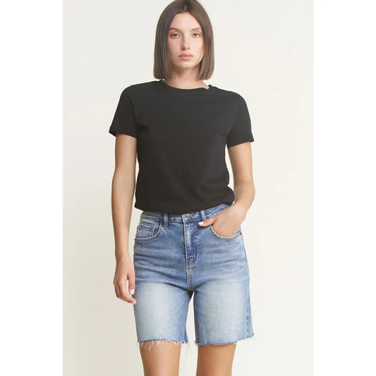 Mica Vintage Raw Hem Bermuda