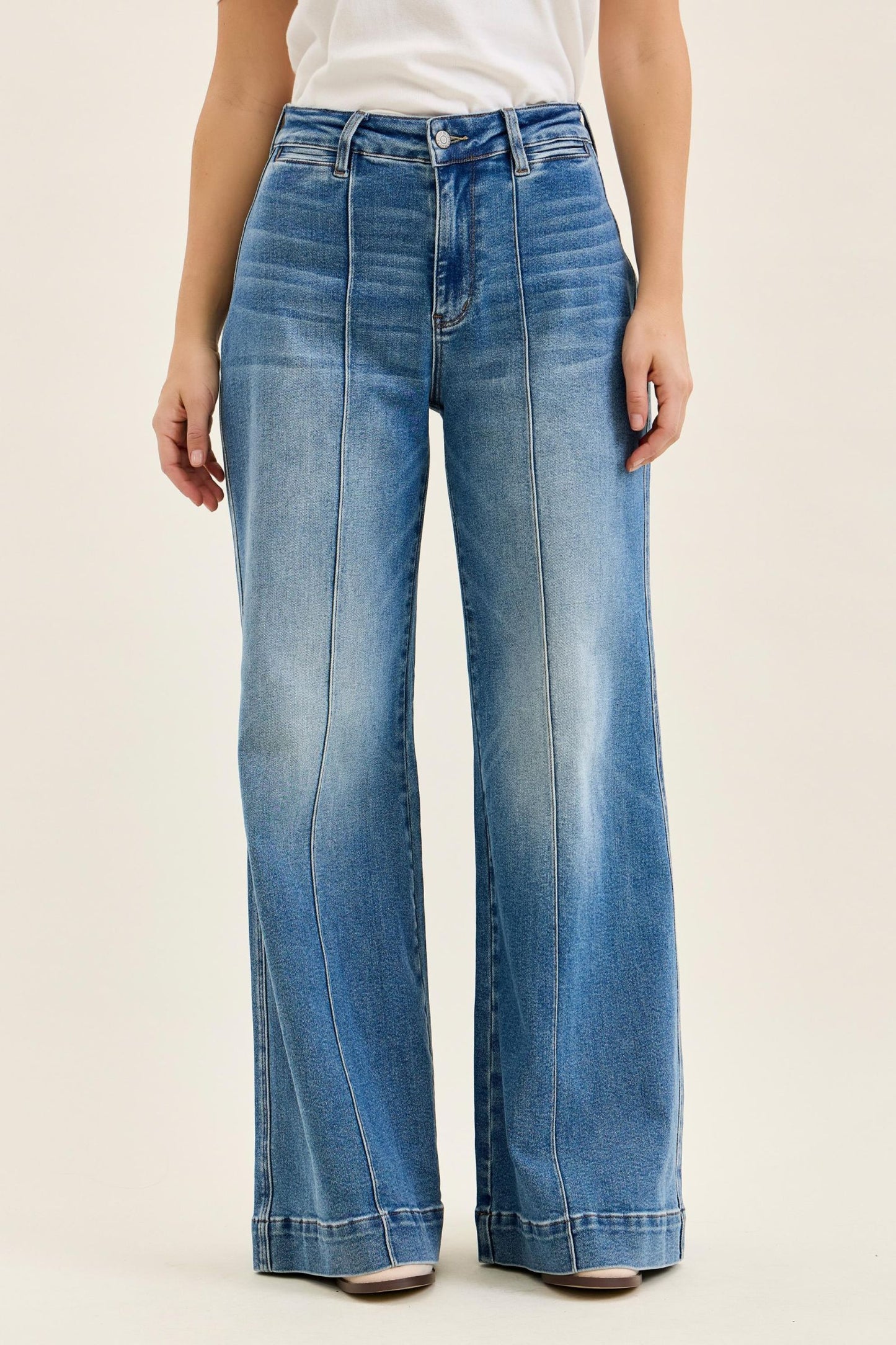 LIZA Palazzo w/ Shield Pockets Judy Blue (Long Inseam)