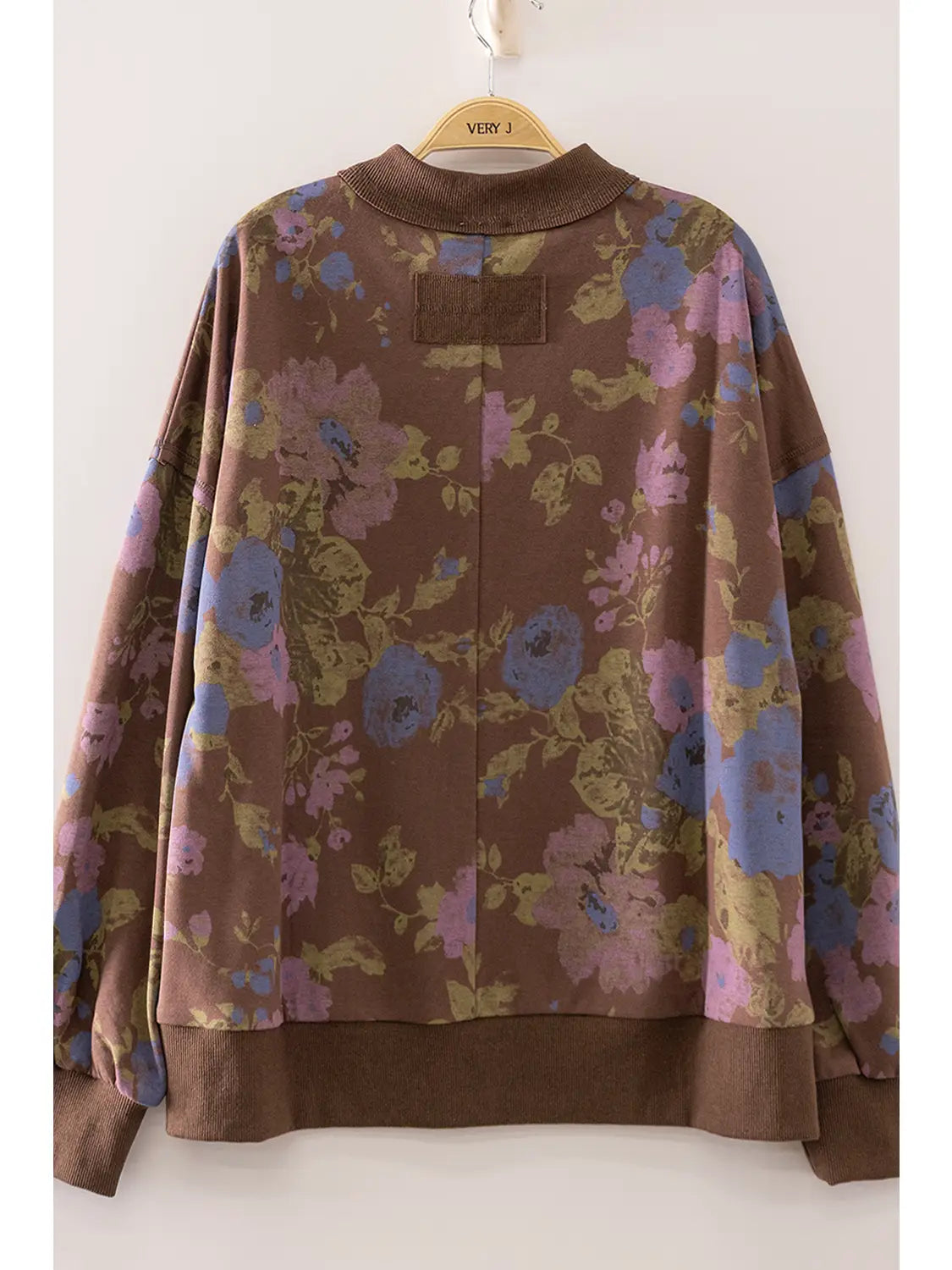Floral Print Sweatshirt 🤎