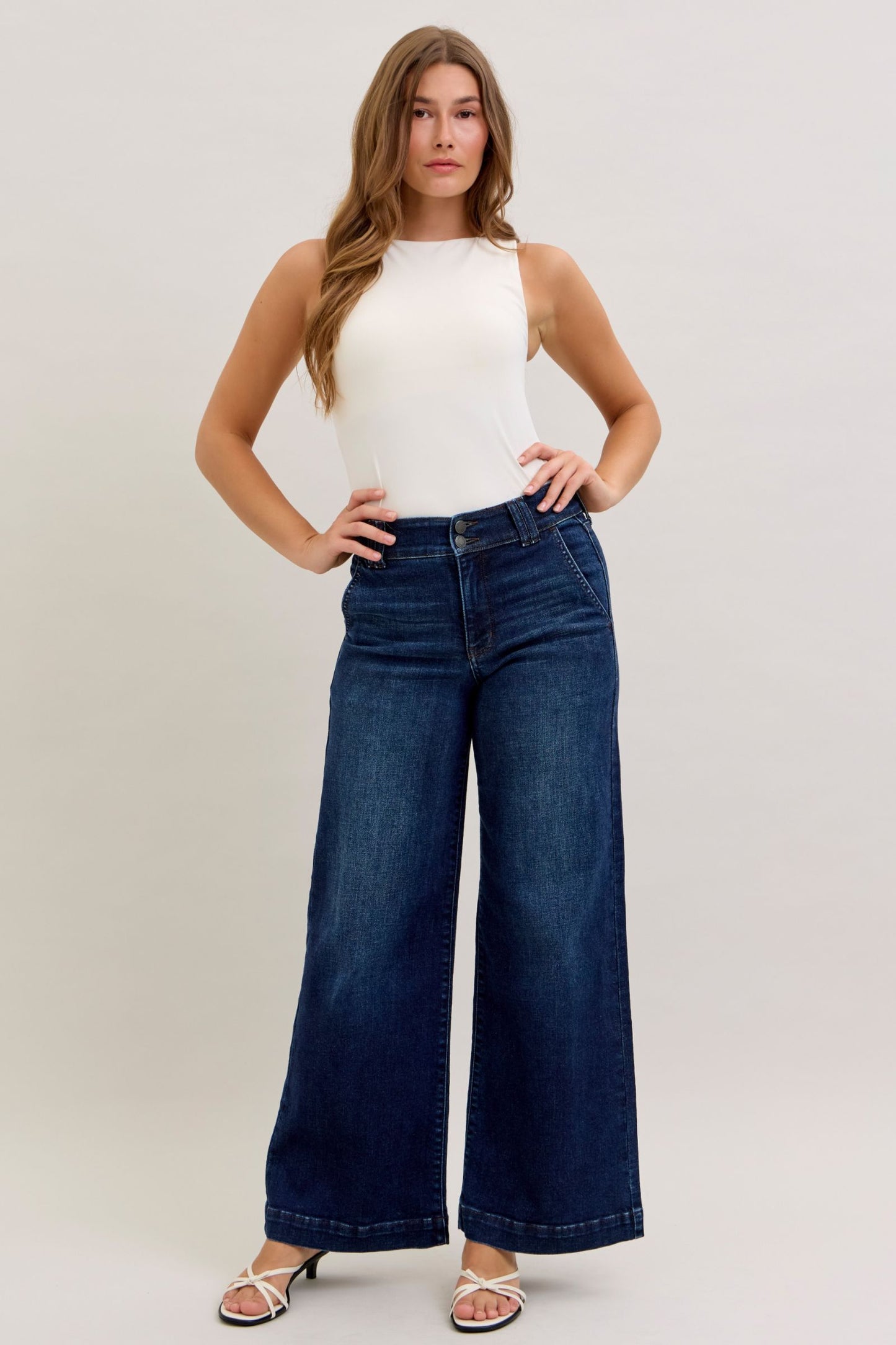 Trouser Wide Leg Judy Blue (Short Inseam)