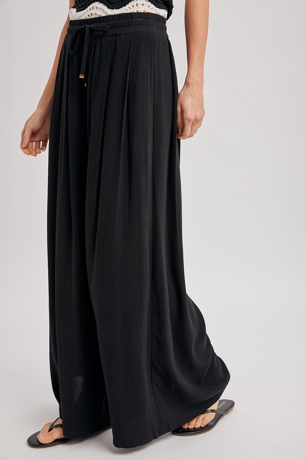 Drawstring Palazzo Pants 🖤