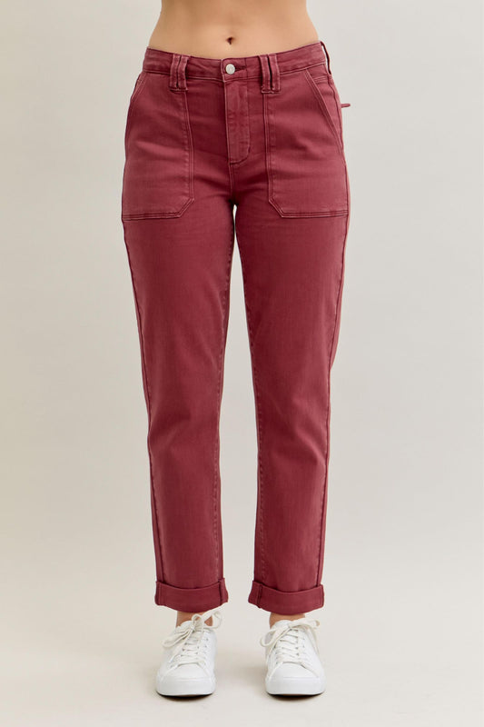 Aurora Weekender Garment Dyed Cuffed Judy Blue