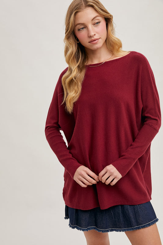 Flowy Boatneck Dolman Tunic ♥️