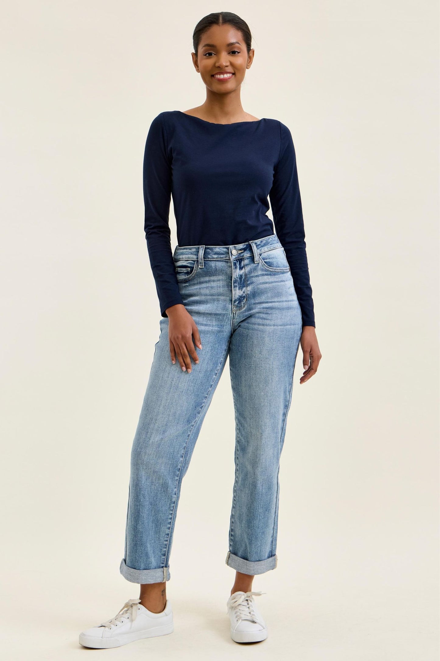 BILLIE Boyfriend LT Light Iced Indigo Judy Blue