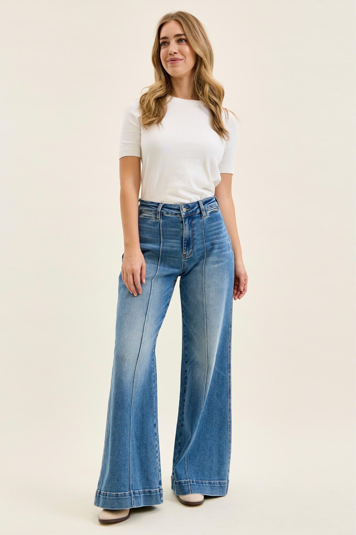 LIZA Palazzo w/ Shield Pockets Judy Blue (Long Inseam)